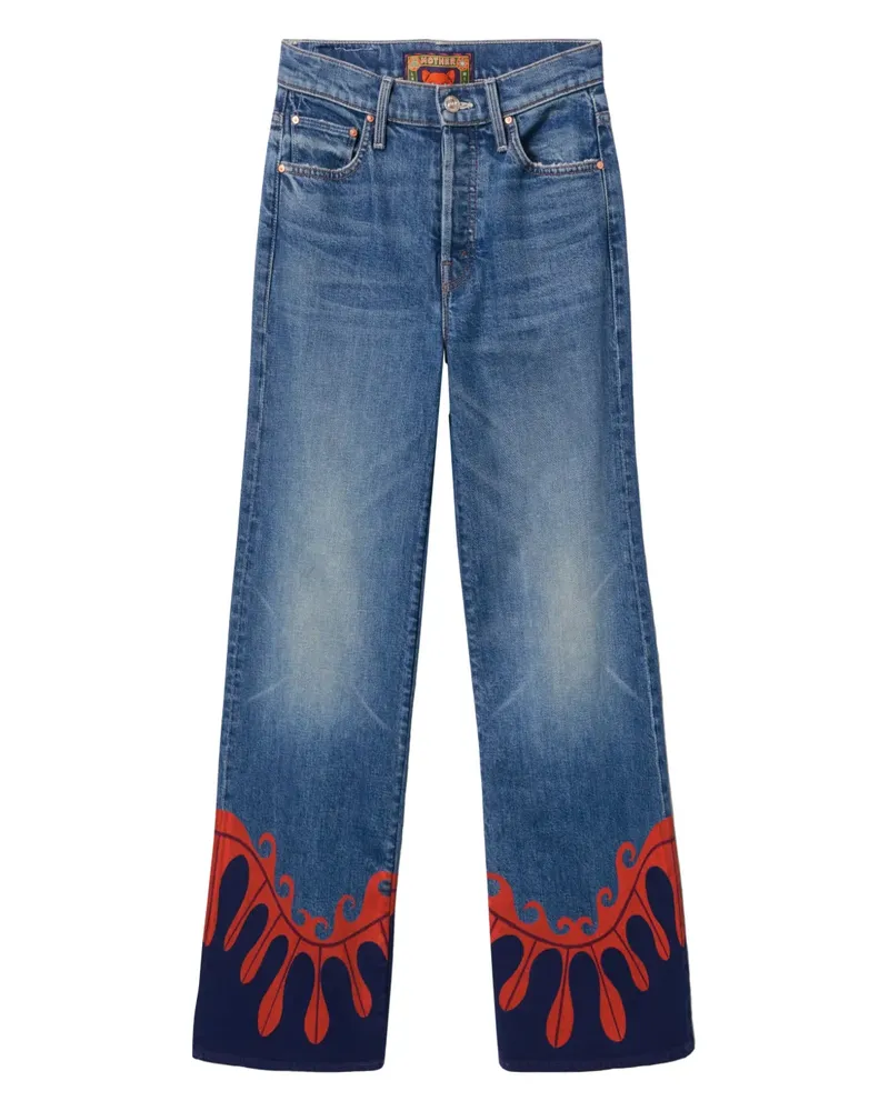 La DoubleJ x Mother the Tomcat Roller Jeans - Blau Blau