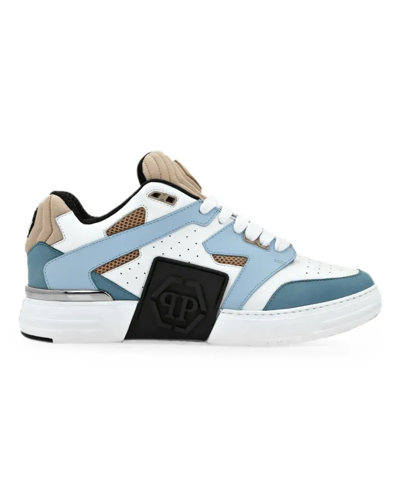 Philipp Plein Hexagon Sneakers mit Einsätzen - Weiß Weiß