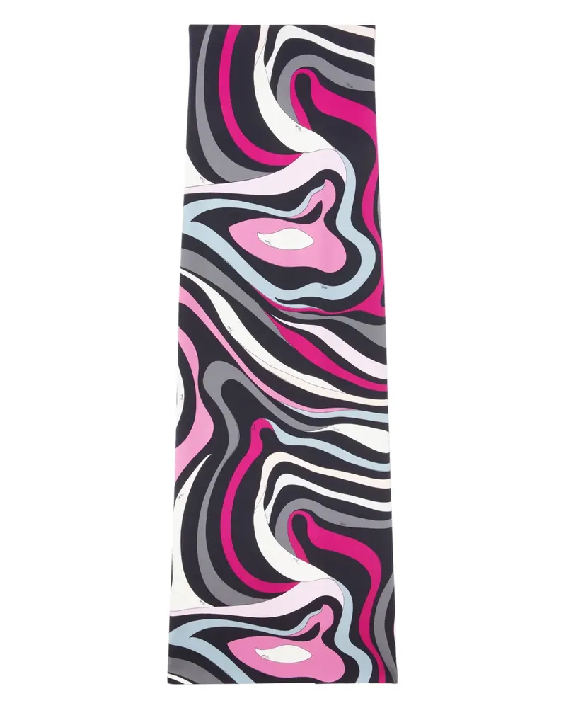 Emilio Pucci Maxirock mit Marmo-Print - Schwarz Schwarz
