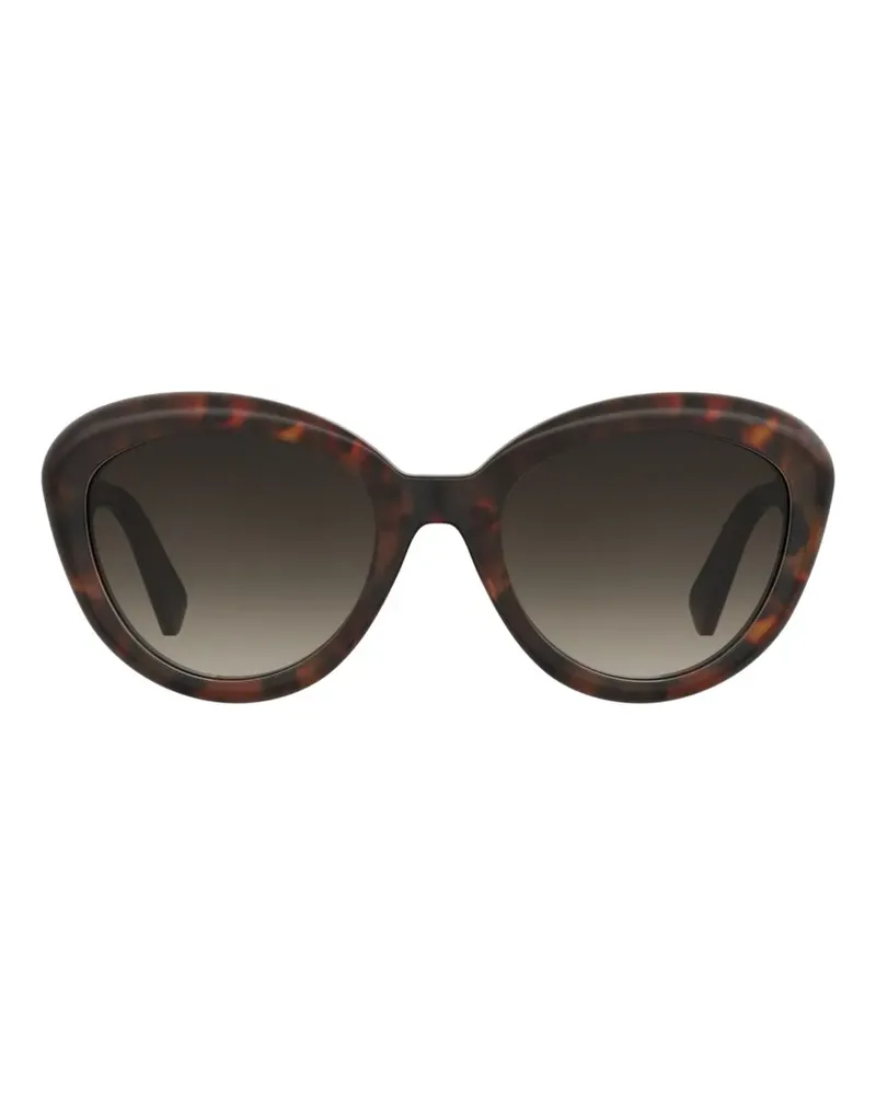 Moschino Oversized-Sonnenbrille in Schildpattoptik - Braun Braun