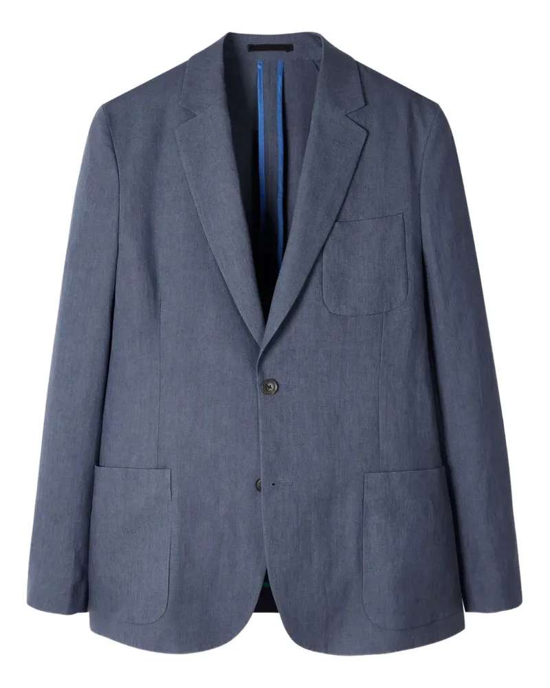 Paul Smith Leinensakko mit aufgesetzter Tasche - Grau Grau