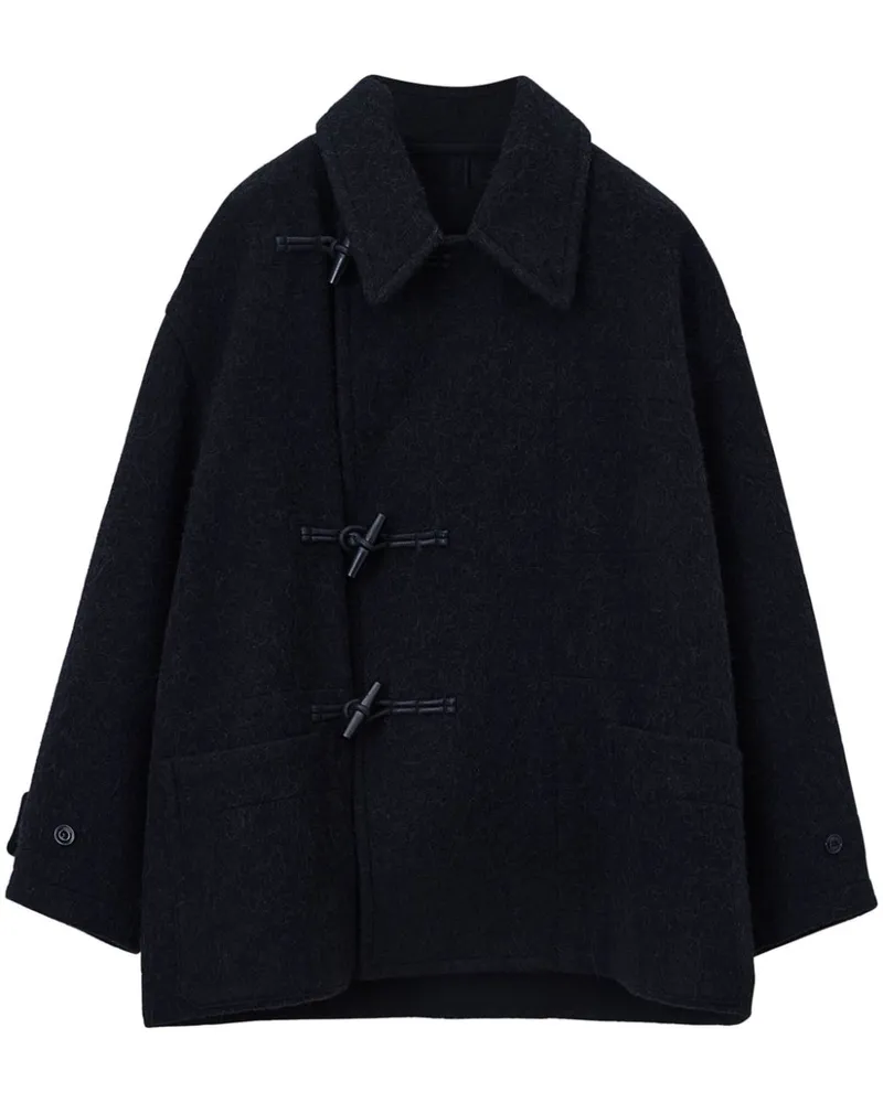 Christophe Lemaire Dufflecoat mit Gürtel - Schwarz Schwarz