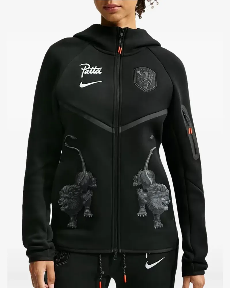 Nike Netherlands x Patta Windrunner hoodie - Schwarz Schwarz