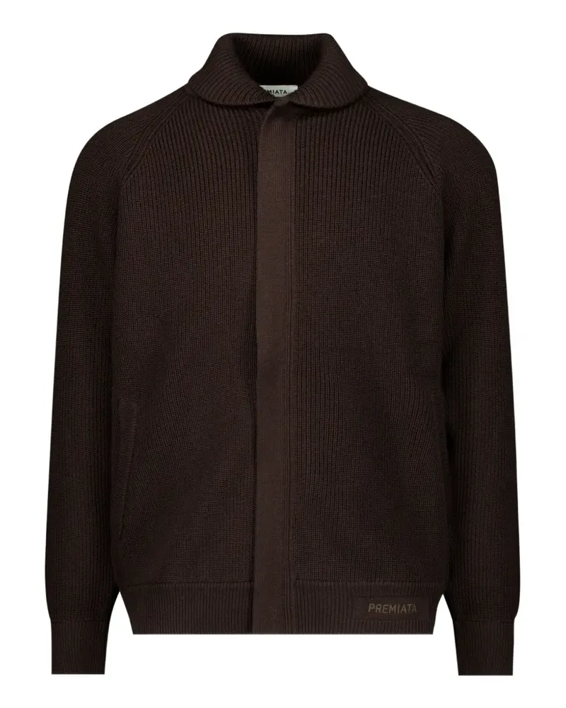 Premiata Gerippte Jacke mit Raglanärmeln - Braun Braun