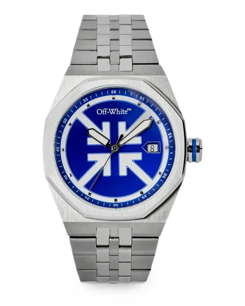 OFF-WHITE No Grid cushion-shaped 39mm watch - Blau Blau