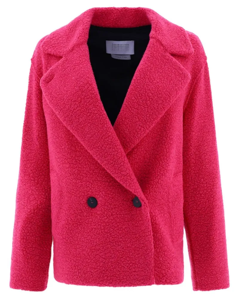 Harris Wharf London Doppelreihiger Mantel - Rosa Rosa