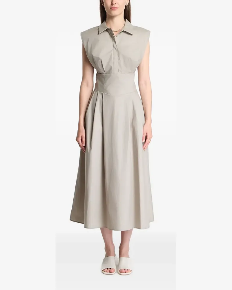 Guess sleeveless pleated midi dress - Nude Nude
