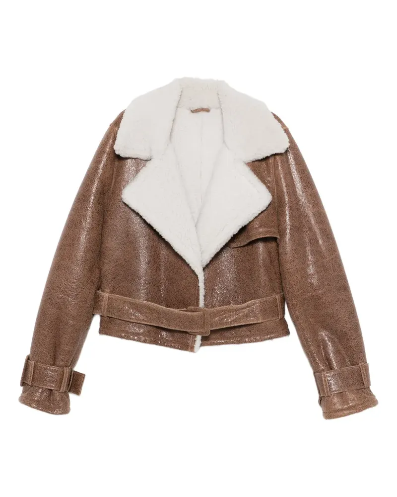 Manokhi Jessie Gürteljacke - Braun Braun