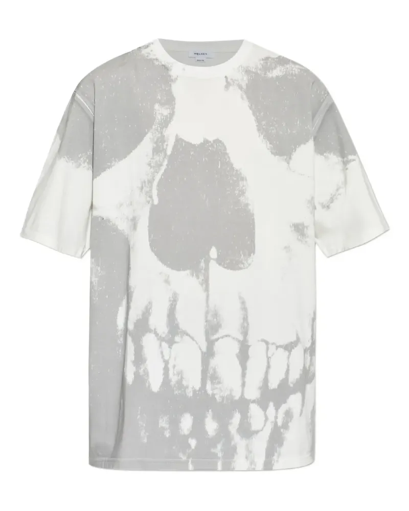 Alexander McQueen T-Shirt mit Totenkopf-Print - Weiß Weiß