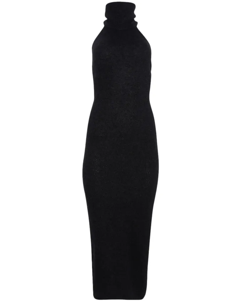 Magda Butrym Maxikleid mit Neckholder - Schwarz Schwarz