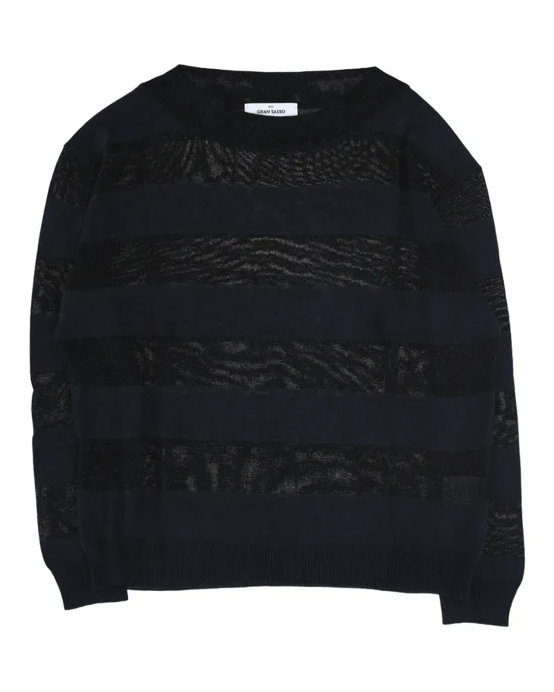Gran Sasso openwork striped sweater - Schwarz Schwarz