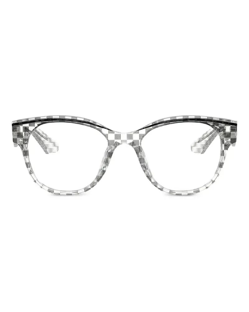 Alain Mikli Brille mit Karomuster - Schwarz Schwarz
