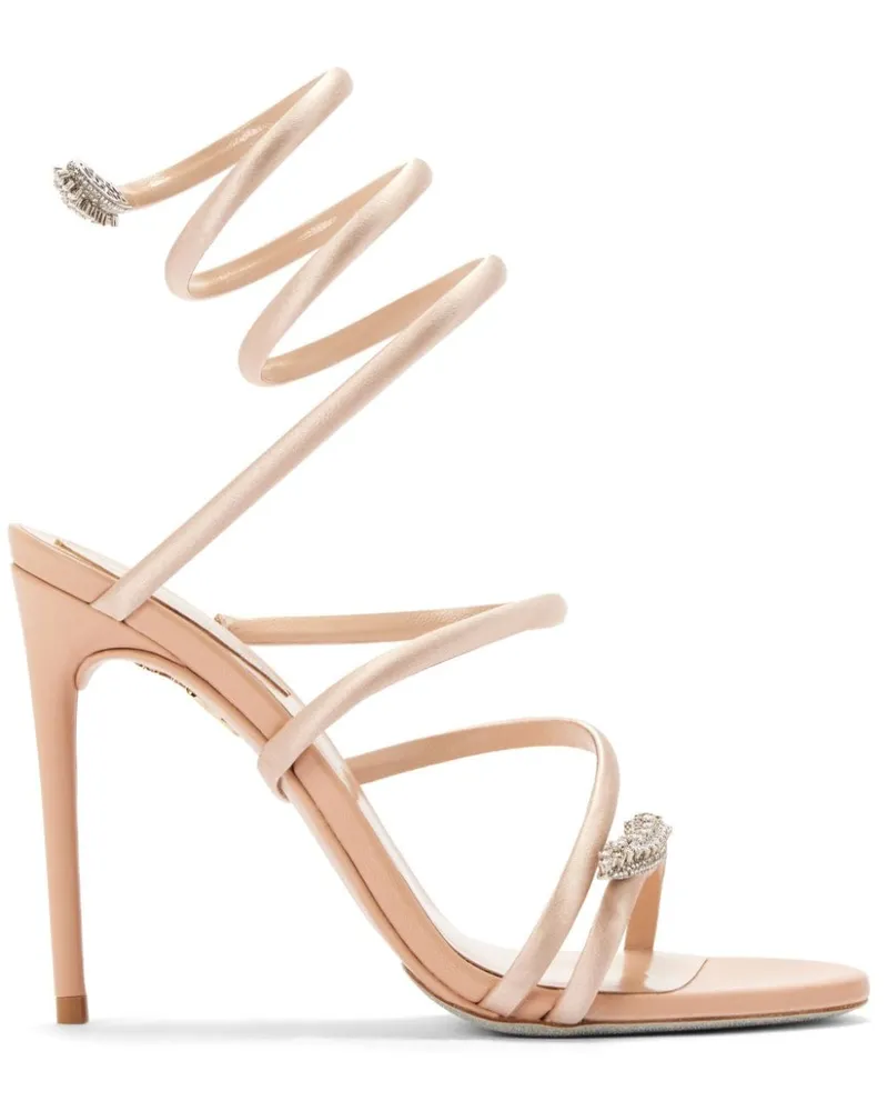 René Caovilla Cleo Sandalen 105mm - Nude Nude