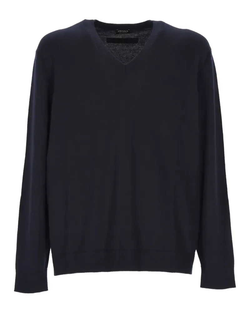 Ermenegildo Zegna V-neck cashmere sweater - Blau Blau