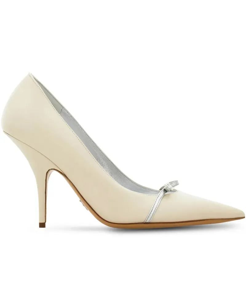 Ferragamo Pumps mit Schleifen - Nude Nude