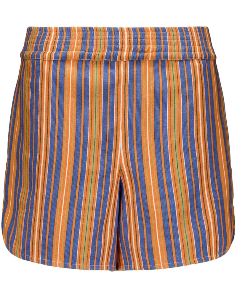 PAULA Kurze Shorts mit Streifen Blau