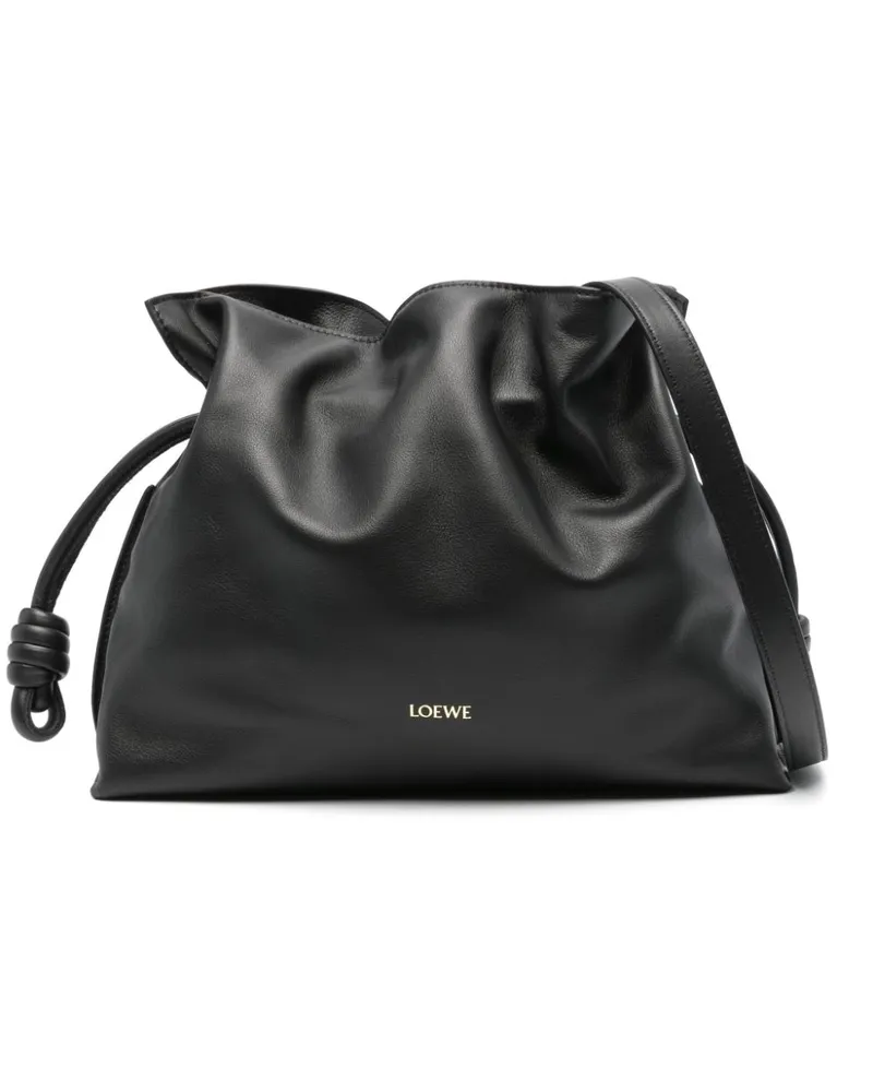 Loewe Mittelgroße Flamenco Clutch - Schwarz Schwarz