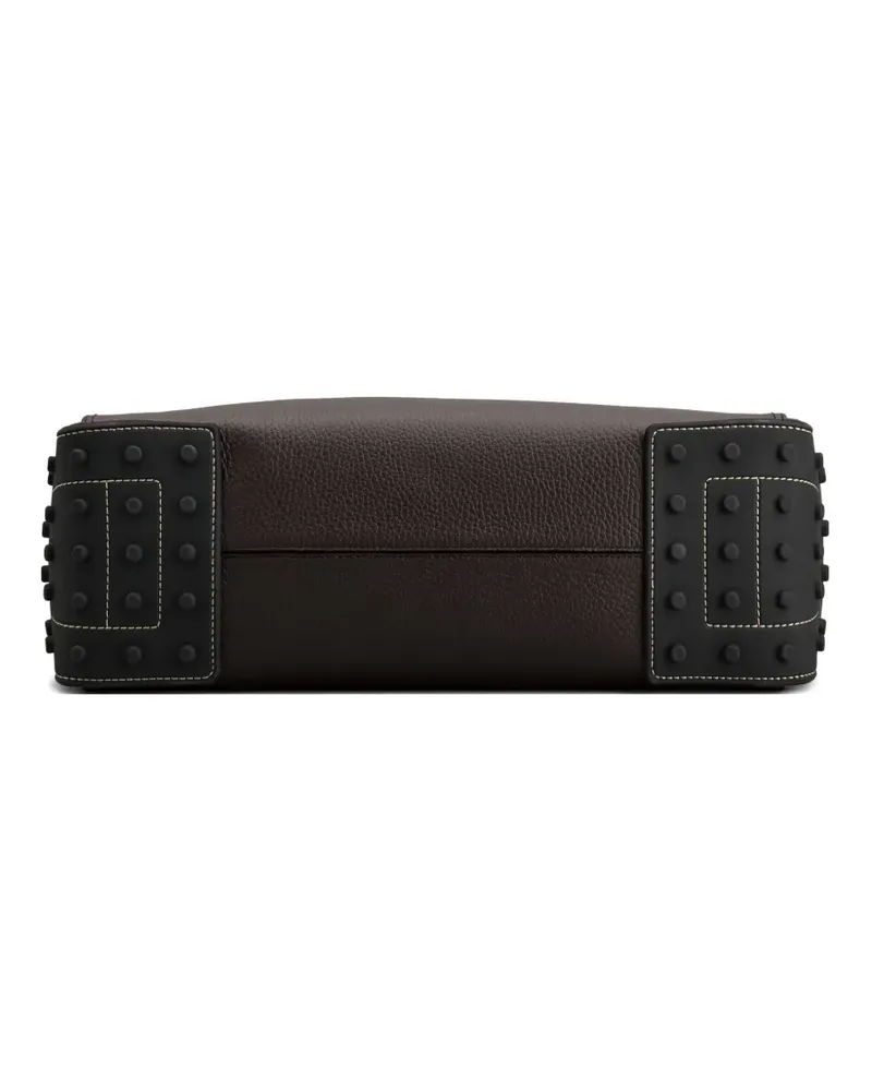 TOD'S Tote Bag aus gekörntem Material - Braun Braun