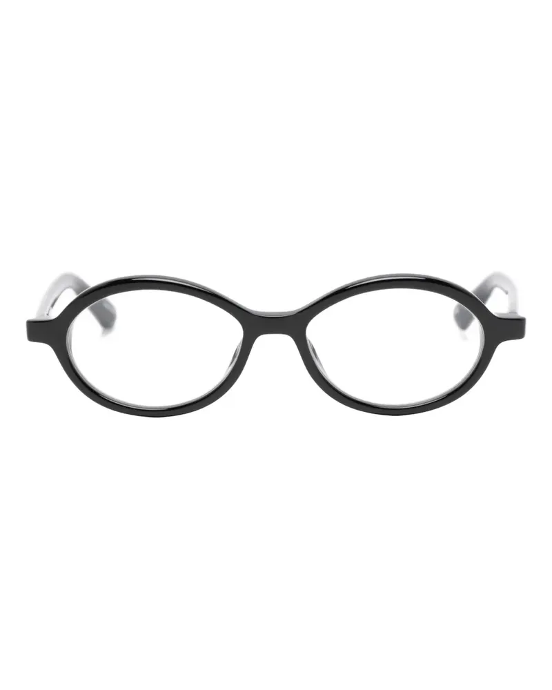 Jacquemus Pablo oval-frame glasses - Schwarz Schwarz