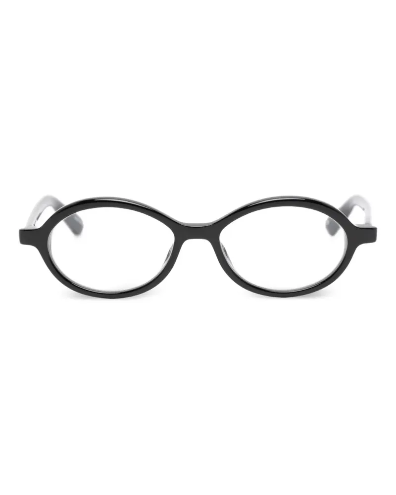 Jacquemus Pablo Brille mit ovalem Gestell - Schwarz Schwarz