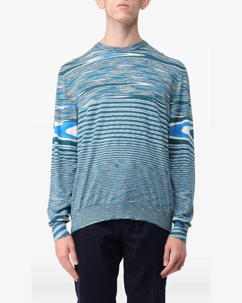 Missoni crewneck striped sweater - Blau Blau