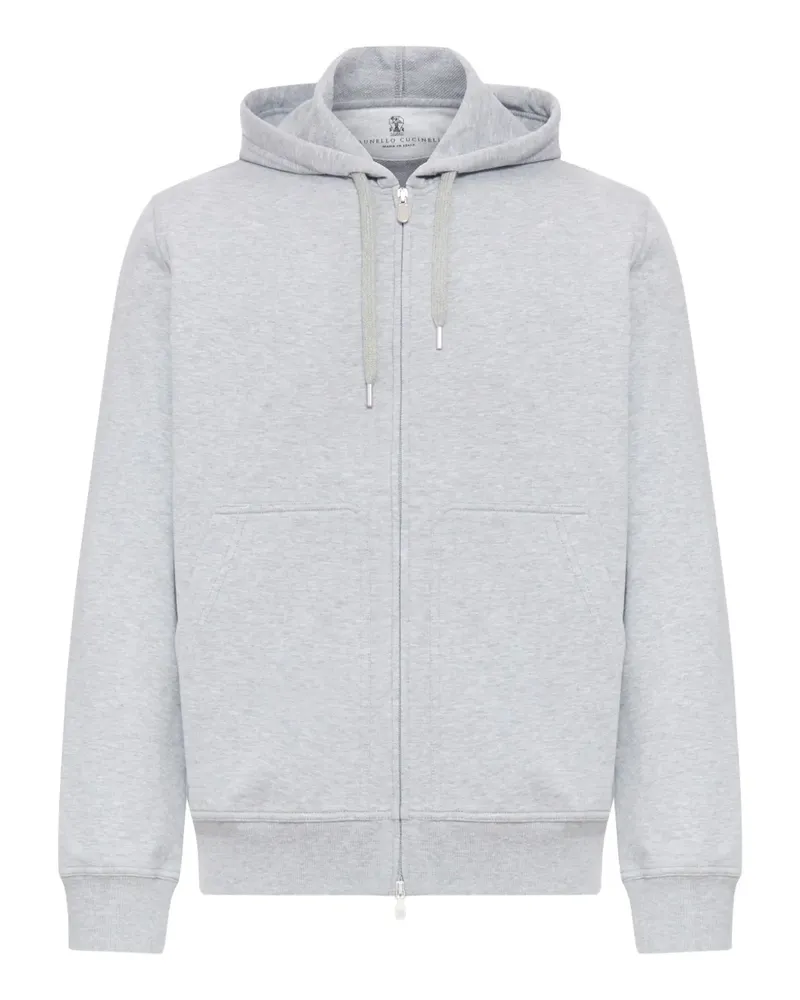 Brunello Cucinelli Kapuzenjacke mit Reißverschluss - Grau Grau