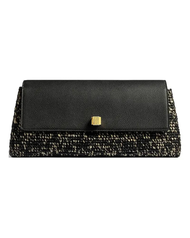 KHAITE Strukturierte Clutch - Schwarz Schwarz