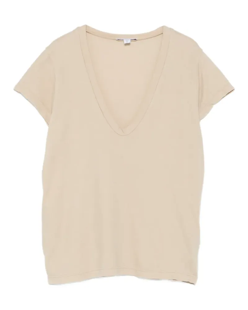 James Perse V-neck T-shirt - Nude Nude