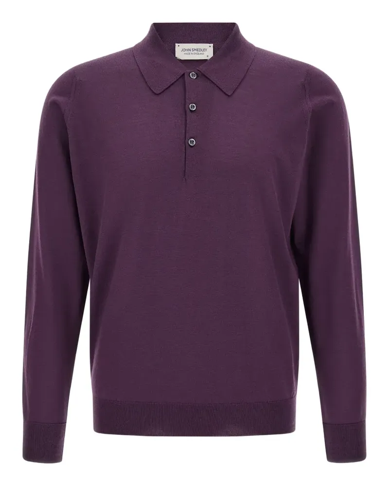 John Smedley Dorset Poloshirt - Violett Violett