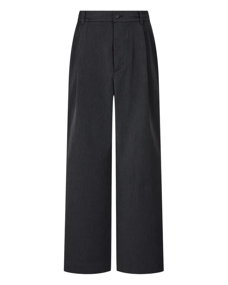 STUDIO TOMBOY Bundfaltenhose mit Gürtel - Grau Grau