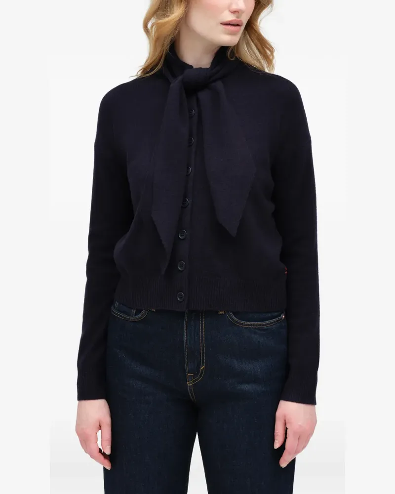 Chinti & Parker Cardigan mit Schleifenkragen - Blau Blau