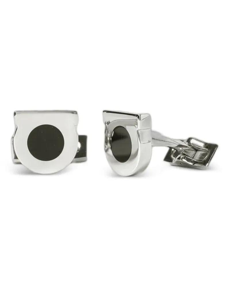 Ferragamo Manschettenknöpfe mit Gancini-Design - Silber Silber