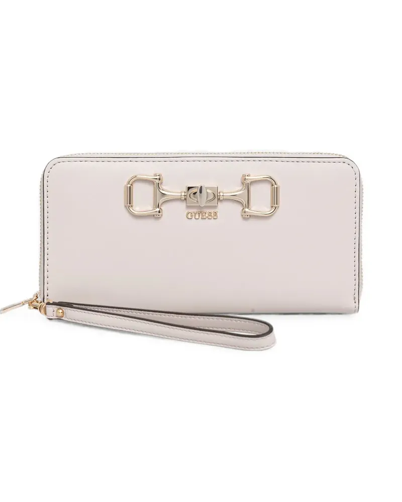 Guess Janie logo-plaque wallet - Nude Nude