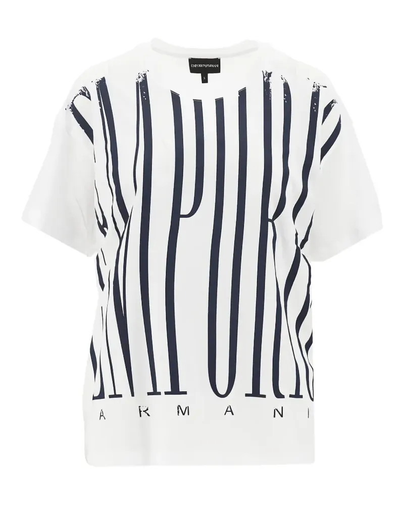 Emporio Armani T-Shirt mit grafischem Print - Weiß Weiß