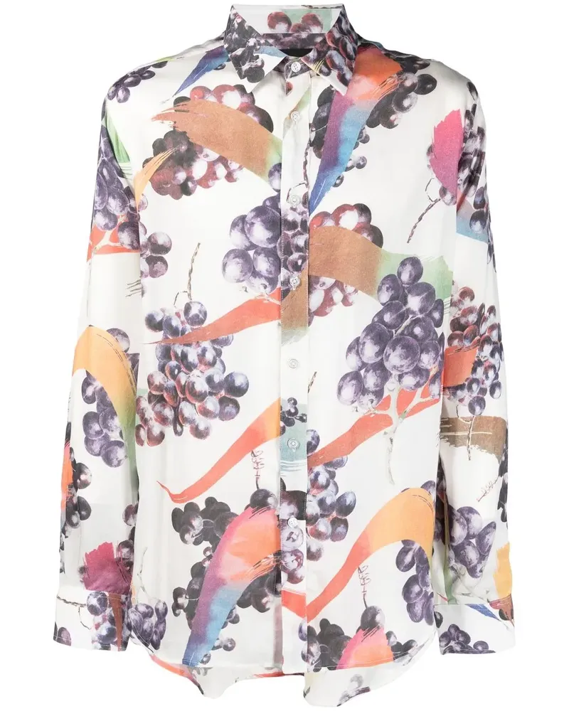 Viktor & Rolf Hemd mit grafischem Print - Weiß Weiß