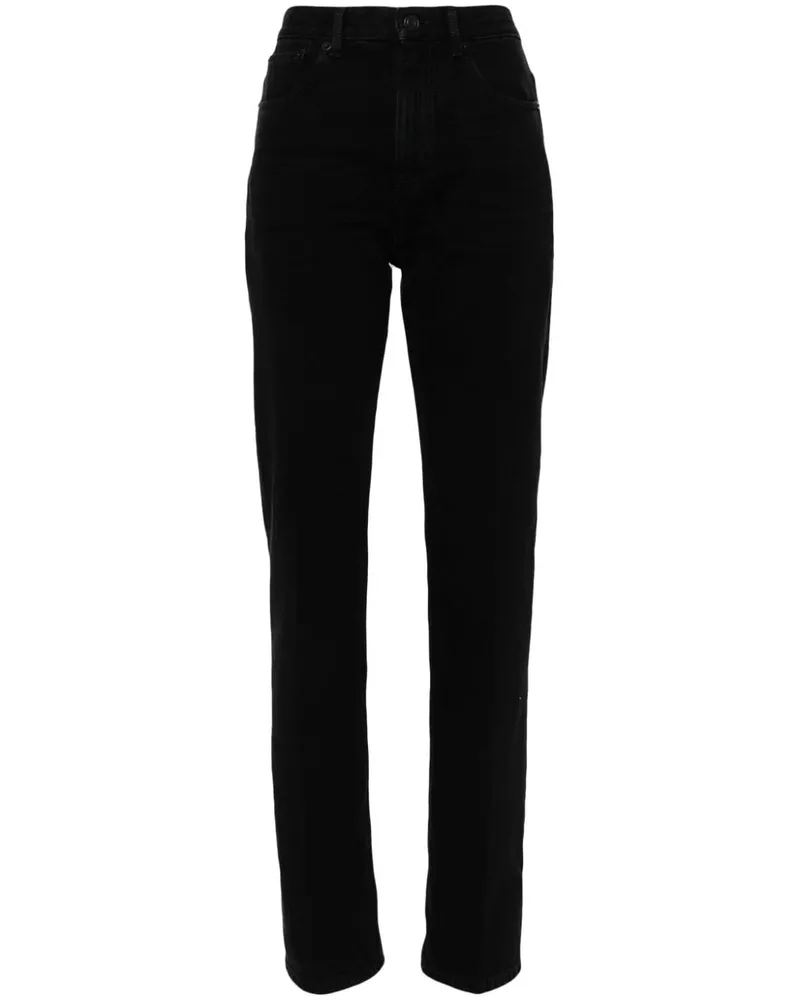 Saint Laurent Gerade Jeans - Schwarz Schwarz