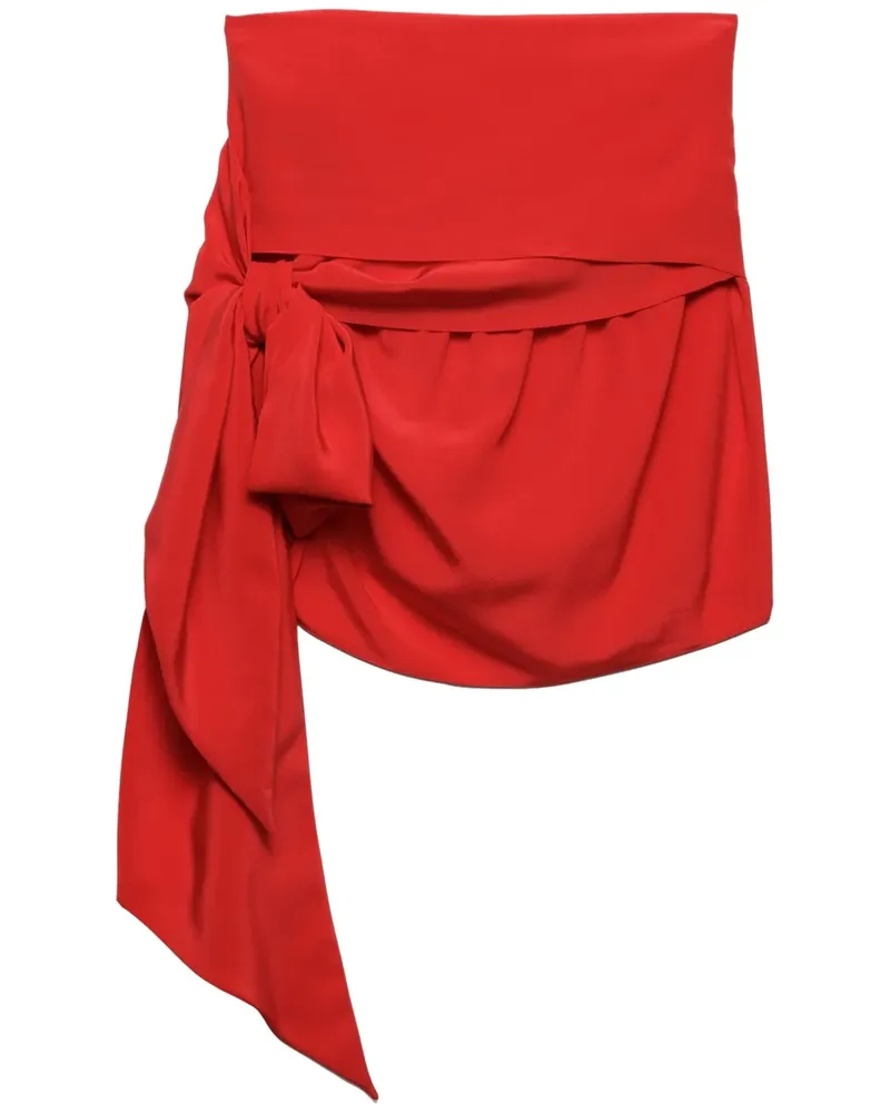 Prada Minirock aus Chinakrepp - Rot Rot