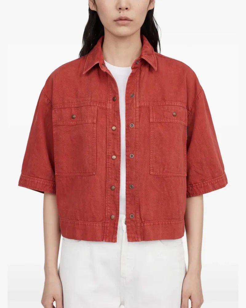 Brunello Cucinelli Kastige Jeansjacke - Rot Rot