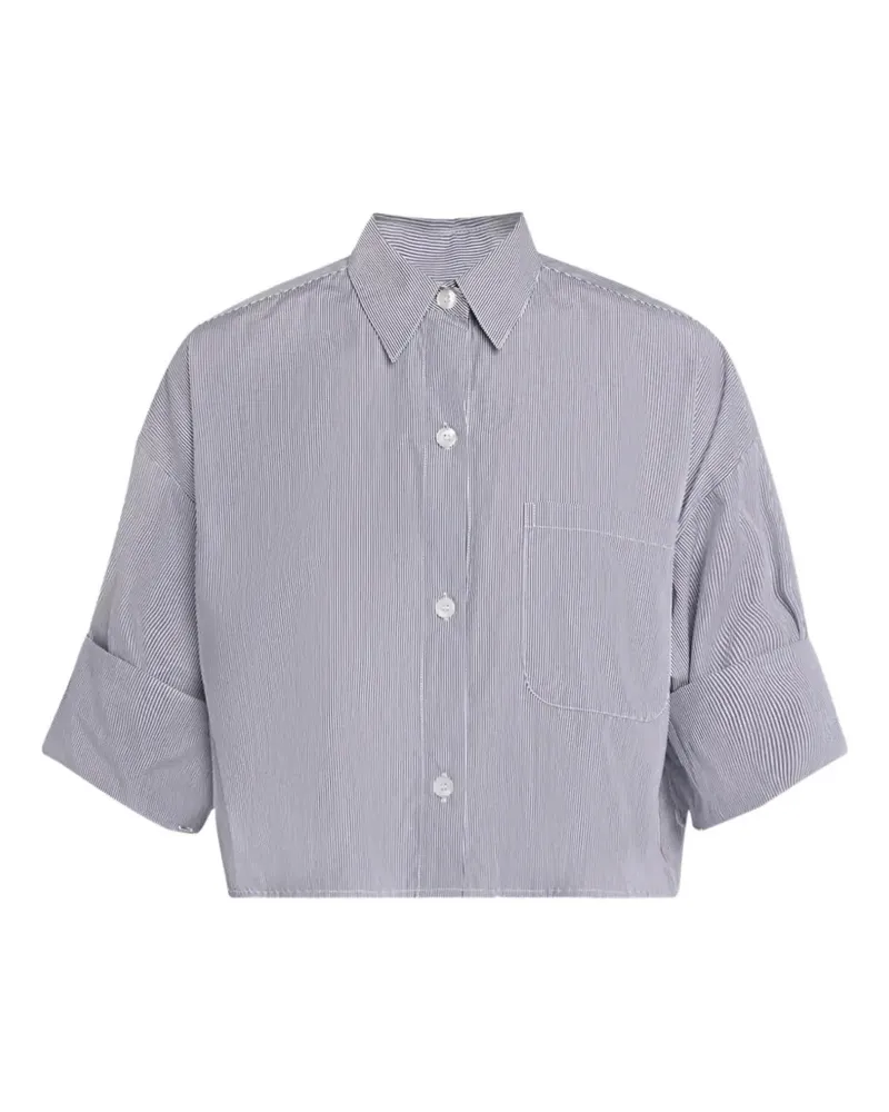 TWP Gestreiftes Cropped-Oberteil - Blau Blau