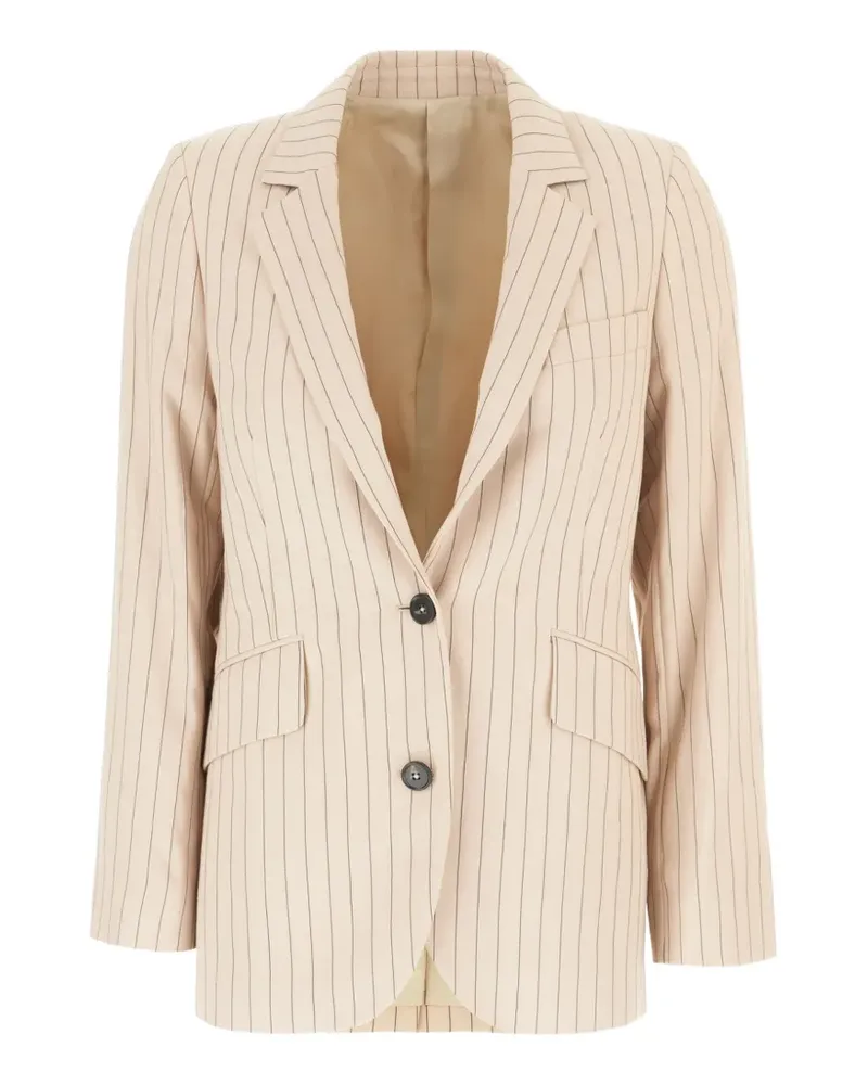 Paul Smith sand pinstripe blazer - Nude Nude