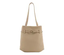 Mini Tote du Jour Schultertasche mit Schnalle - Nude
