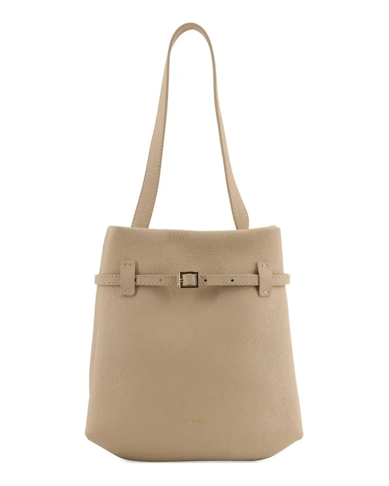 Manu Atelier mini Tote du Jour buckled shoulder bag - Nude Nude