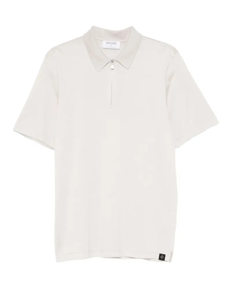 Gran Sasso zip-fastening polo shirt - Nude Nude