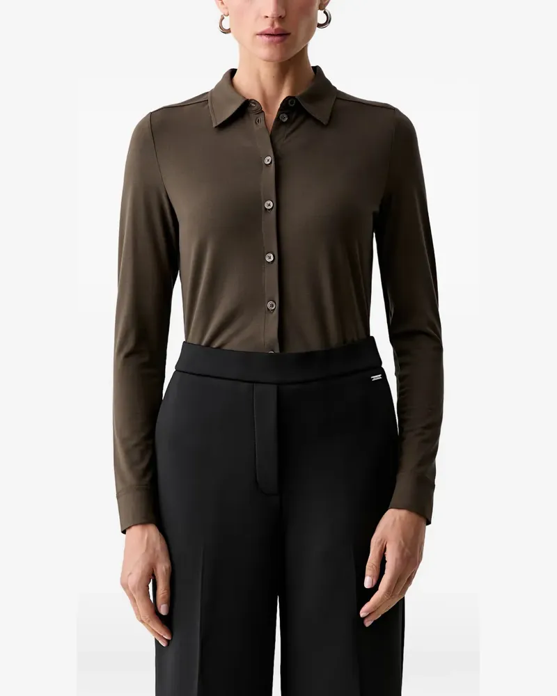 Marc O'Polo long-sleeve button-up shirt - Braun Braun