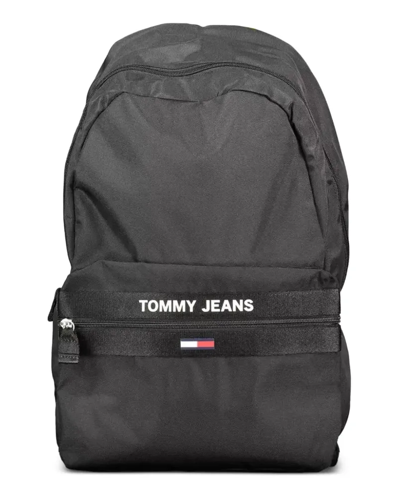 Tommy Hilfiger logo-patch backpack - Schwarz Schwarz