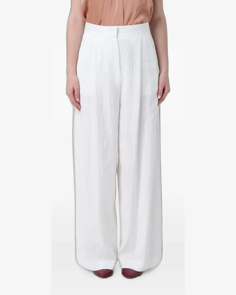 MEIMEIJ sequin-embellished wide-leg trousers - Weiß Weiß