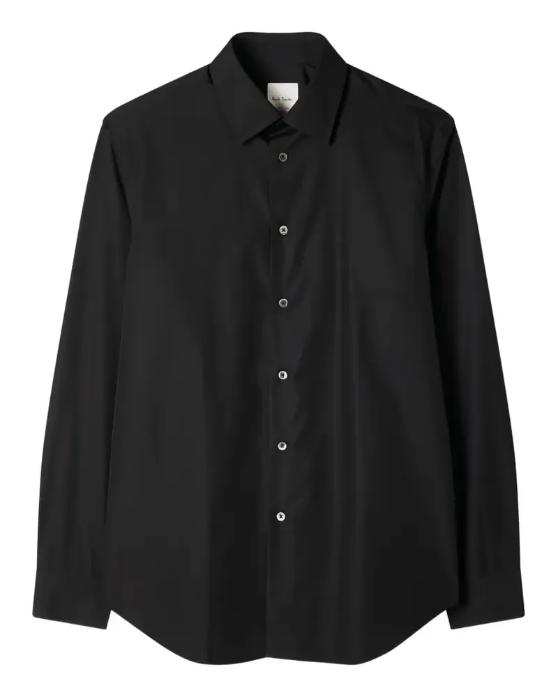 Paul Smith Hemd mit Artist Stripe-Manschetten - Schwarz Schwarz