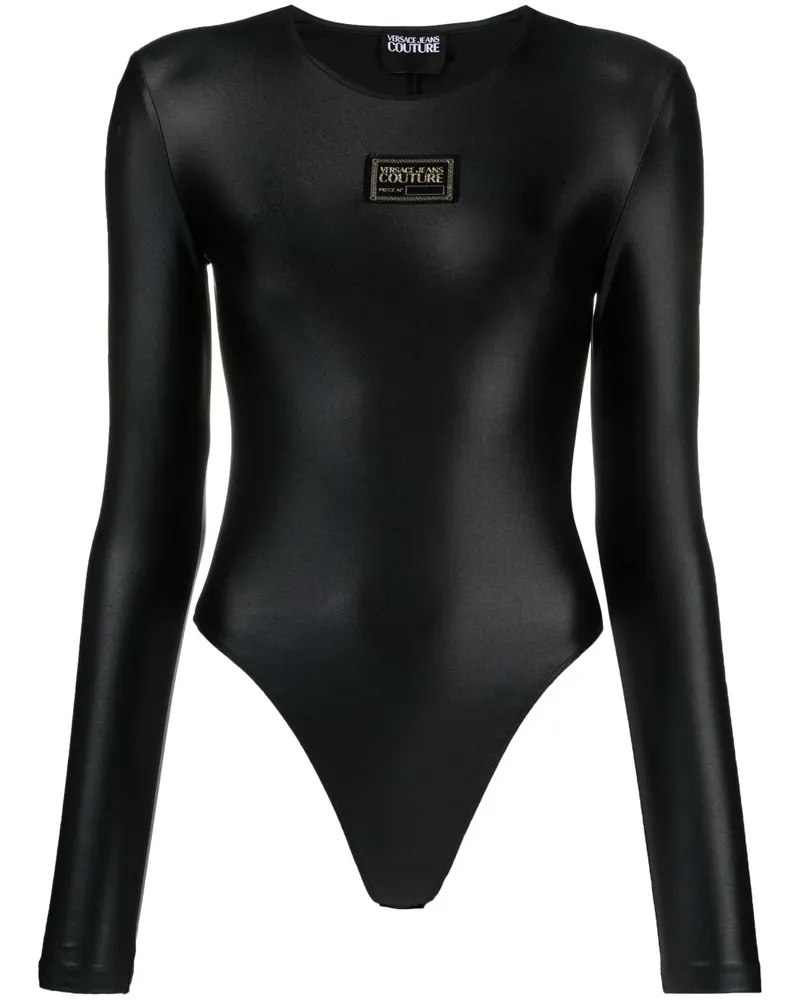 Versace Jeans Body mit Logo-Patch - Schwarz Schwarz
