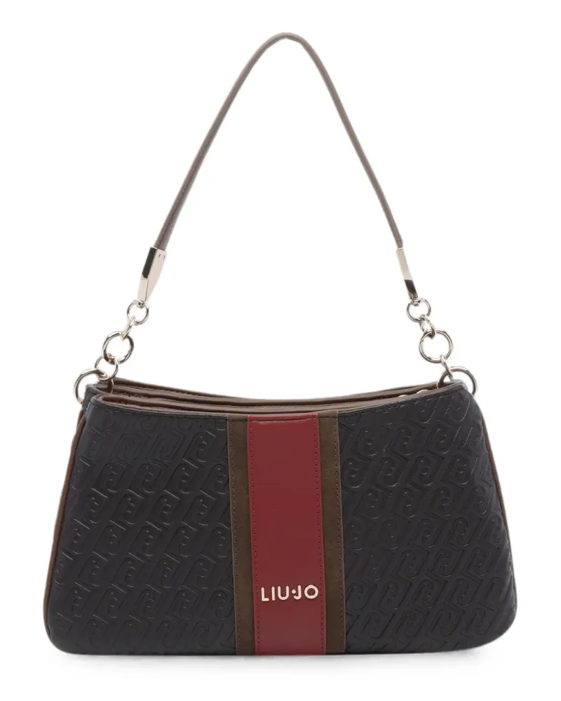 Liu Jo Schultertasche mit Monogramm-Prägung - Braun Braun