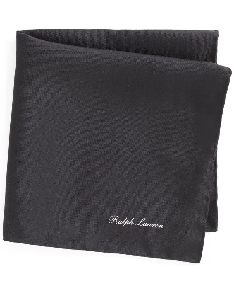 Ralph Lauren Einstecktuch mit Logo-Print - Schwarz Schwarz